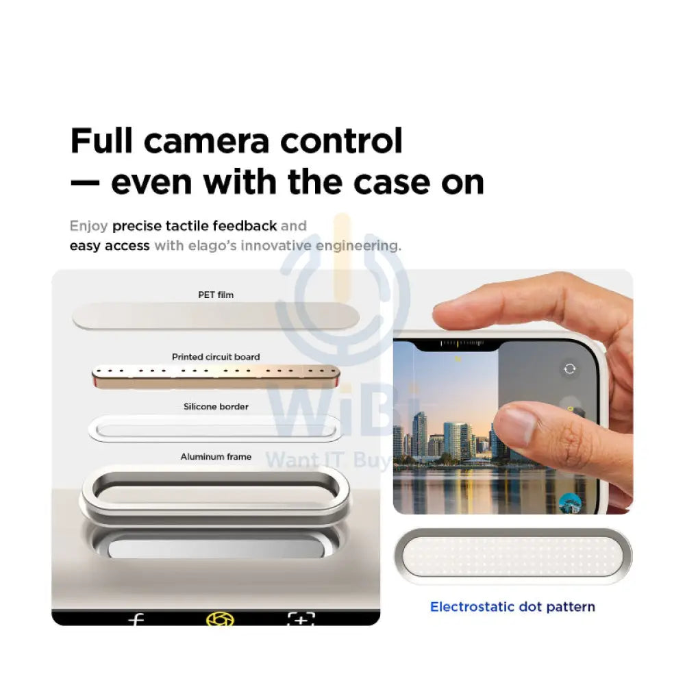 Elago Magnetic Silicone Case (Camera Control Key Included) For Apple iPhone 17 Pro - Stone Accessories > Mobiles &