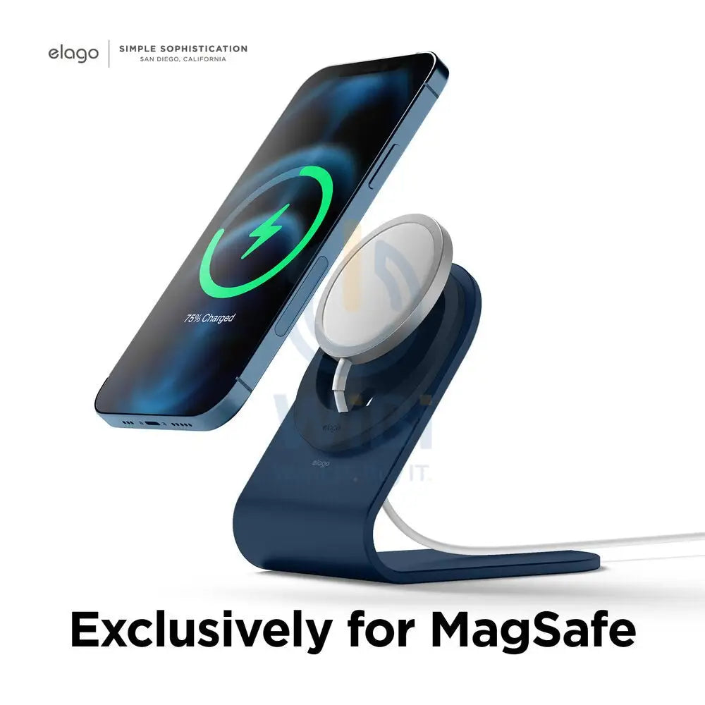 Elago MS3 Aluminum Charging Stand for MagSafe - Jean Indigo Accessories > Mobiles & Tablets > Mobiles > Mobile Holder