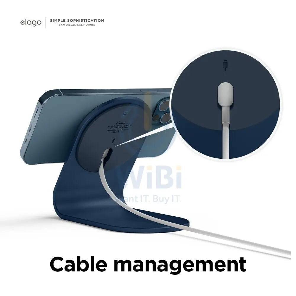 Elago MS3 Aluminum Charging Stand for MagSafe - Jean Indigo Accessories > Mobiles & Tablets > Mobiles > Mobile Holder