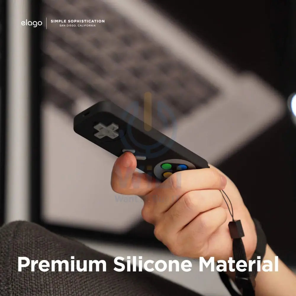 Elago R4 Retro Case for Apple TV Siri Remote (Lanyard Included) - Black Accessories > Smart Devices