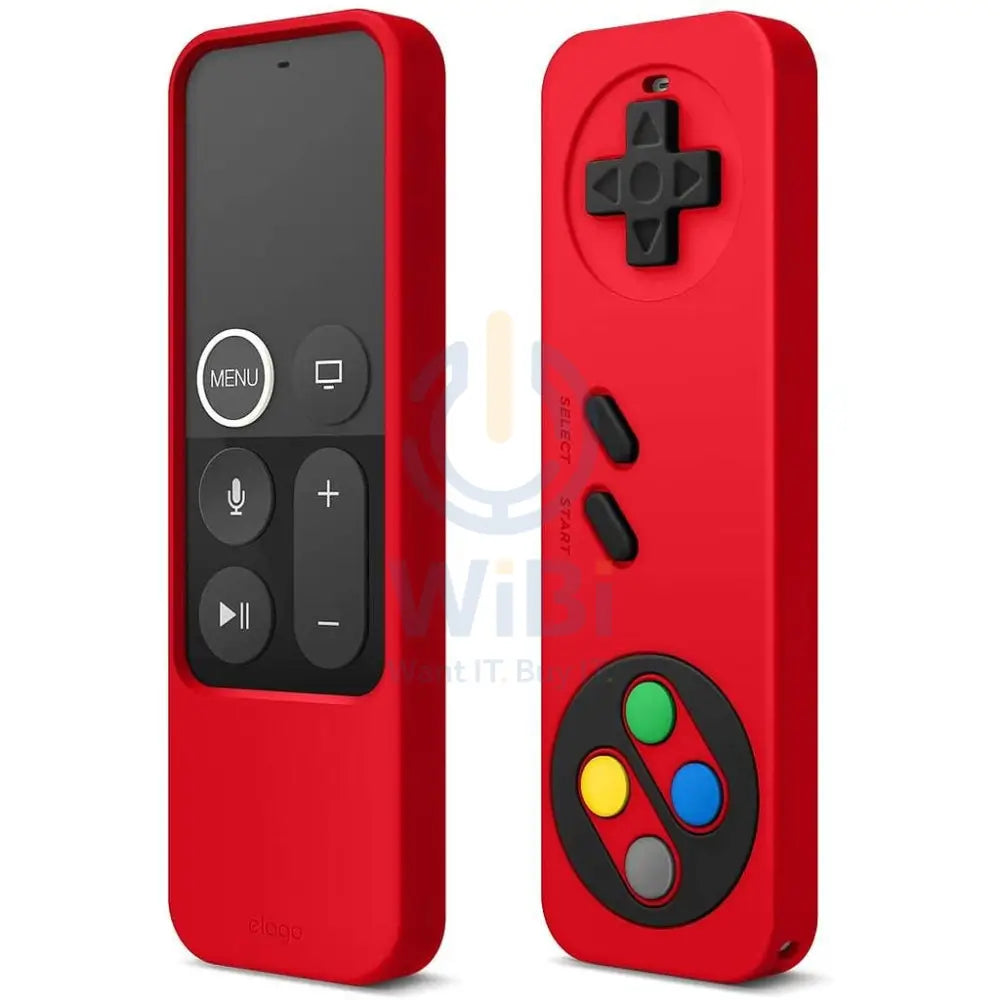 Elago R4 Retro Case for Apple TV Siri Remote (Lanyard Included) - Red Accessories > Smart Devices