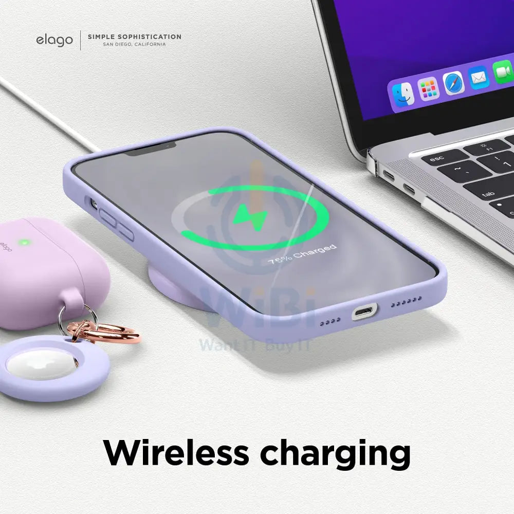 Elago Soft Silicone Case - Apple iPhone 13 Pro Max/iPhone 12 Pro Max / purple Accessories > Mobiles & Tablets > Mobiles