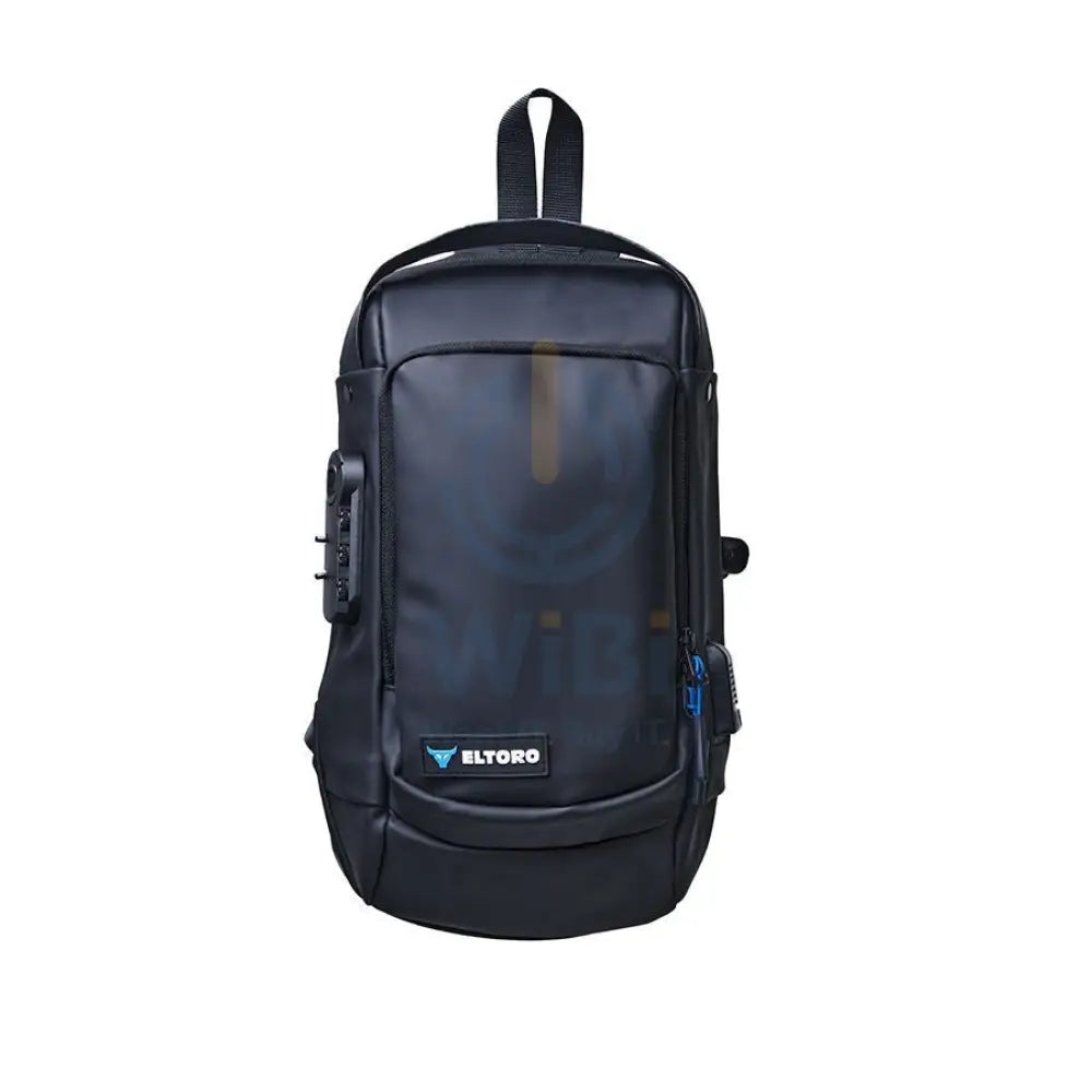 Eltoro Anti-Theft Chest / Cross Shoulder Bag with Charging Ports - Black Accessories > Bag