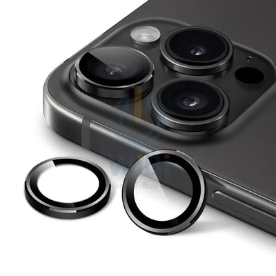 Eltoro Individual Ar Metal Rings Camera Lens Protector for iPhone 15 Pro / 15 Pro Max - Black Accessories > Mobiles &