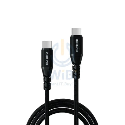 Eltoro Kevlar Cable USB-C to USB-C 240W - 1M / Nylon PP Yarn Jacket / Black Accessories > Cables & Converters