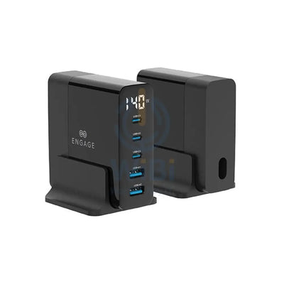 Engage 140W 5 Ports Desktop USB HUB - Black Accessories > Power Adapters