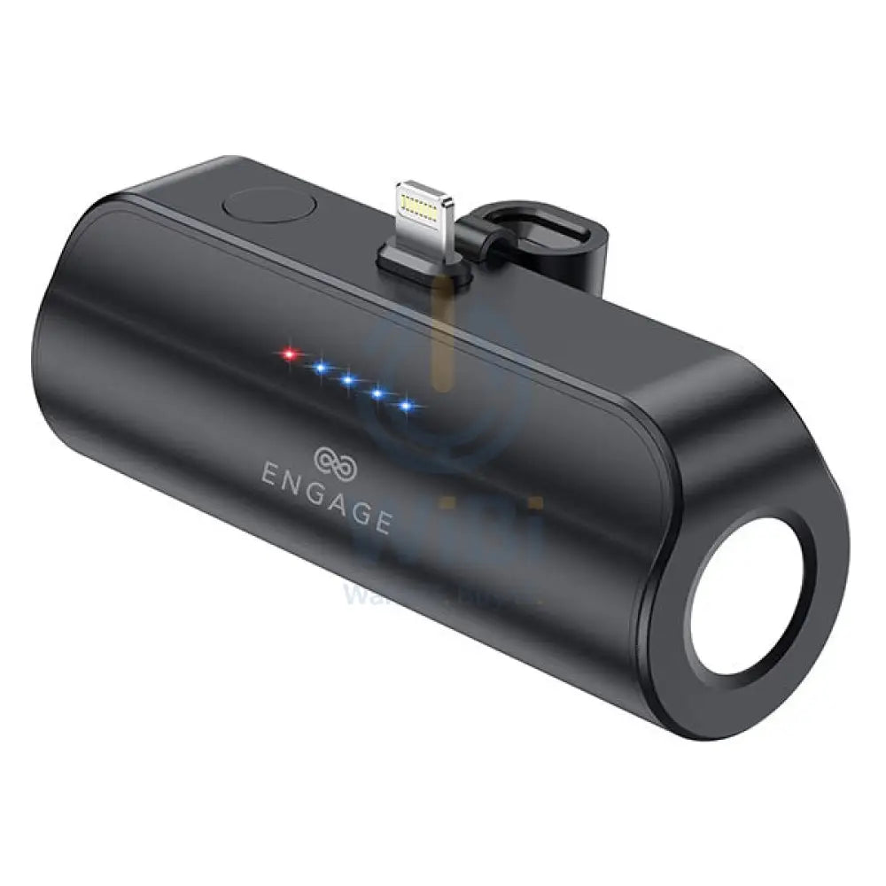 Engage 18W Ultra Compact 5000mAh 18W Pocket Power Bank with Torch for iPhone - Black Accessories > Power Bank