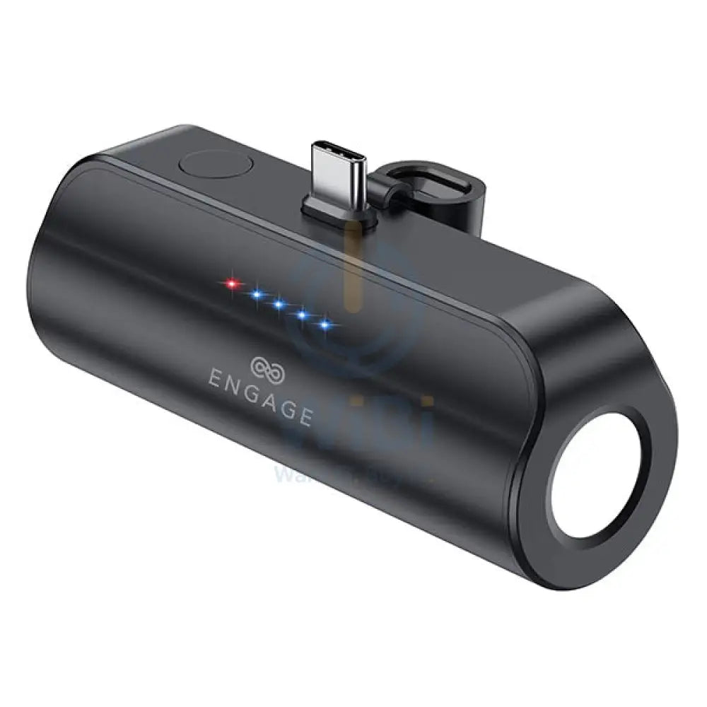 Engage 18W Ultra Compact 5000mAh 18W Pocket Power Bank with Torch for USB-C Devices - Black Accessories > Power Bank