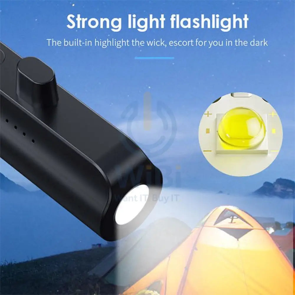 Engage 18W Ultra Compact 5000mAh 18W Pocket Power Bank with Torch for USB-C Devices - Black Accessories > Power Bank