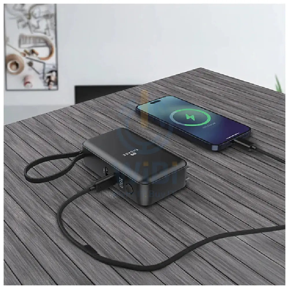 Engage Hybrid Gan Charger Power Bank - 10000mAh / 65W / Black Accessories > Power Bank