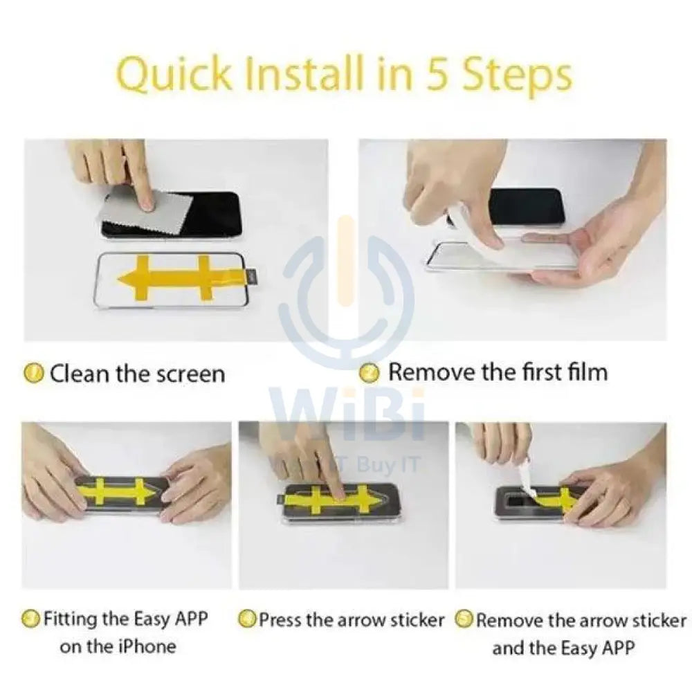 Engage iPhone 15 Pro Max Tempered Glass with Application Tray - Clear Accessories > Mobiles & Tablets > Mobiles >