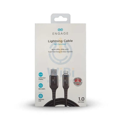 Engage Lightning Mfi Cable 1 Meter - Black Accessories > Cables & Converters > Cables
