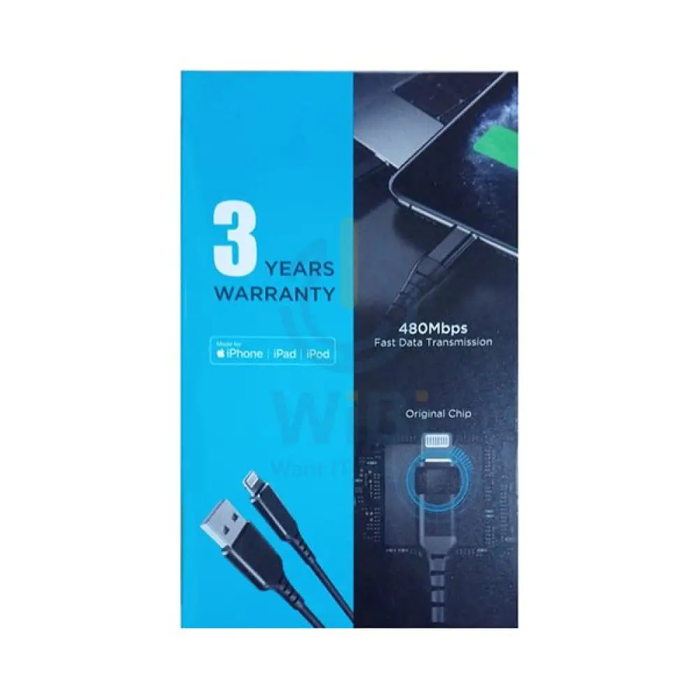 Engage Lightning MFI Certified Cable 2 Meter - Black Accessories > Cables & Converters > Cables