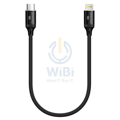 Engage PD 20W Type-C to Lightning Cable 30 cm - Black Accessories > Cables & Converters > Cables
