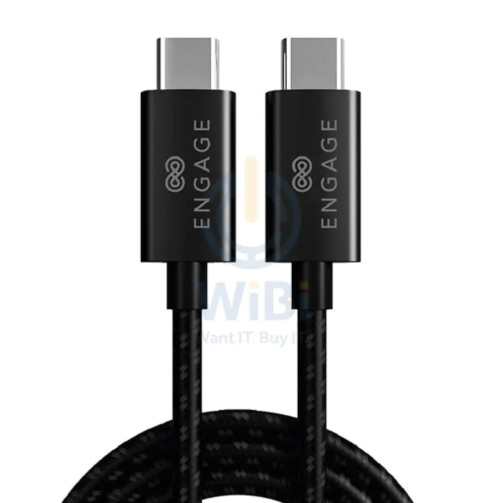 Engage PD 240W Type-C to Type-C Fast Charging & Data Transfer(5A-EMARK) 8K 1M - Black Accessories > Cables & Converters