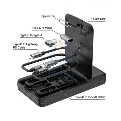 Engage Wireless Power Bank 10000Mah Multi-Functional Box PD 20W - Black Accessories > Power Bank