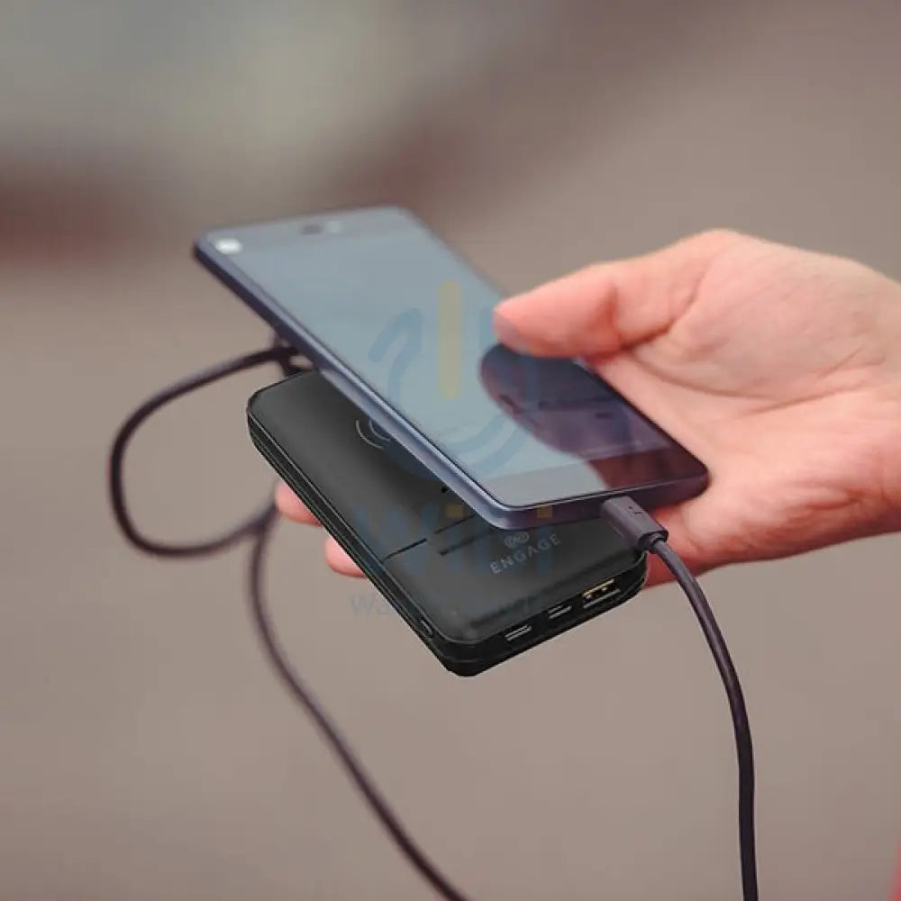 اشتباك لاسلكي طاقة بنك 10000 ماه متعددة الوظائف PD 20W - أسود اكسسوارات > طاقة بنك