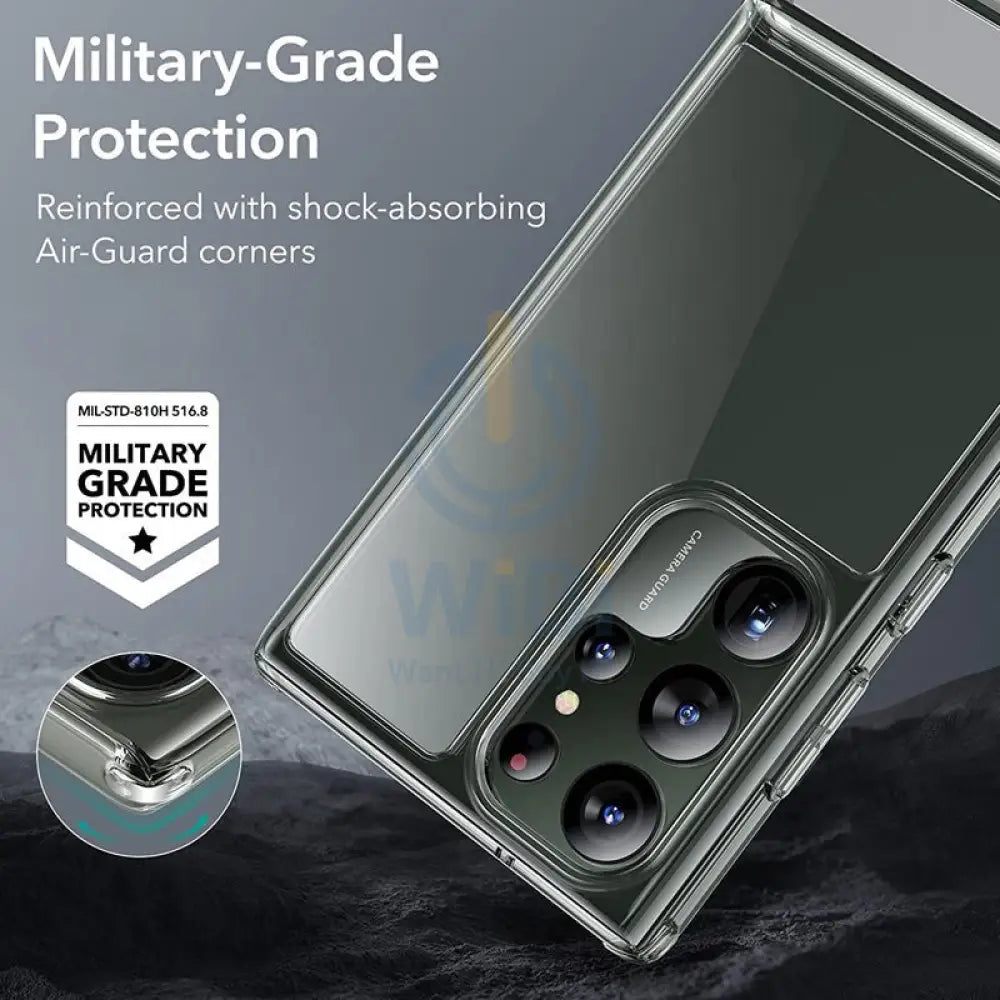 ESR Air Shield Boost Metal Kickstand Case - Samsung Galaxy S23 Ultra / Clear Accessories > Mobiles & Tablets