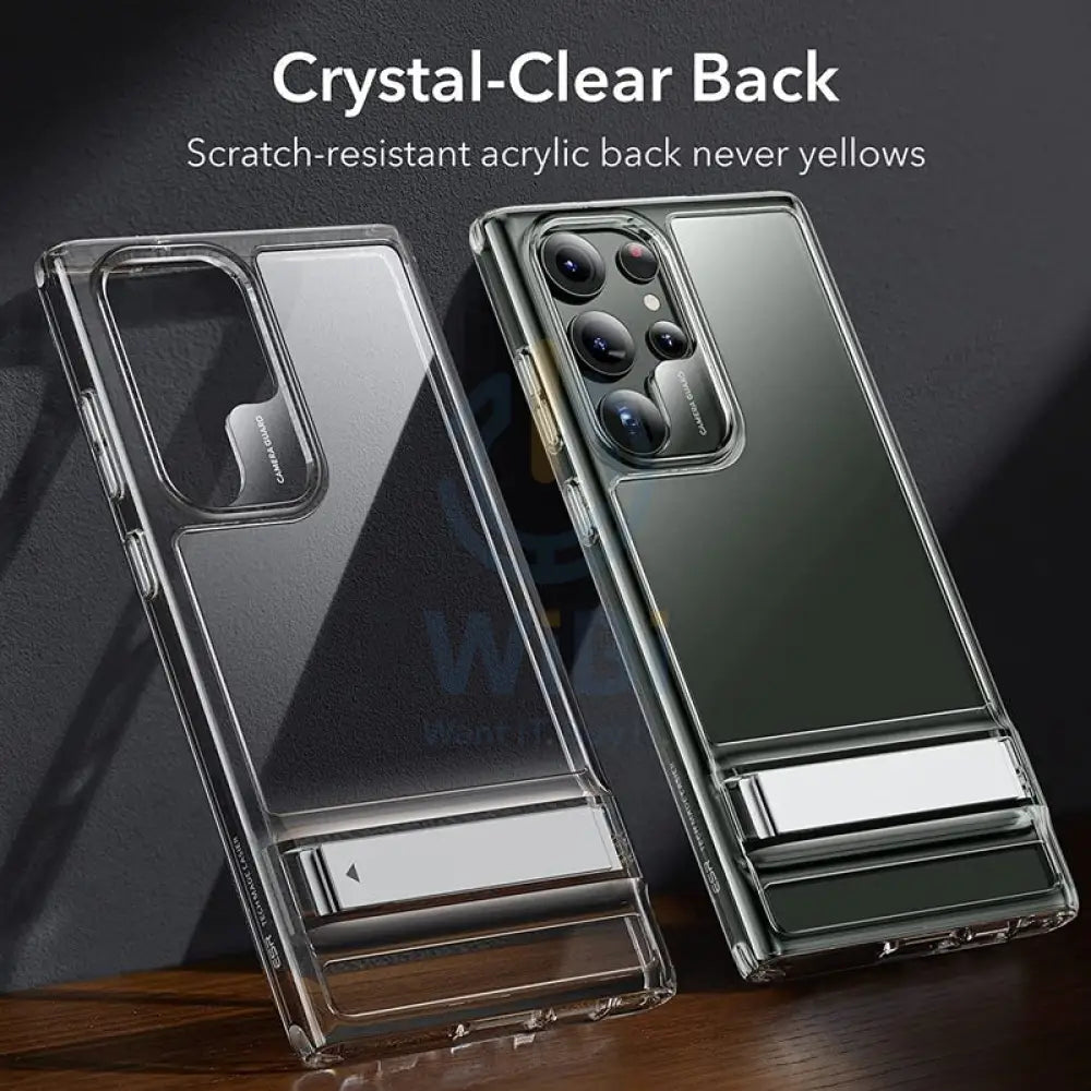 ESR Air Shield Boost Metal Kickstand Case - Samsung Galaxy S23 Ultra / Clear Accessories > Mobiles & Tablets