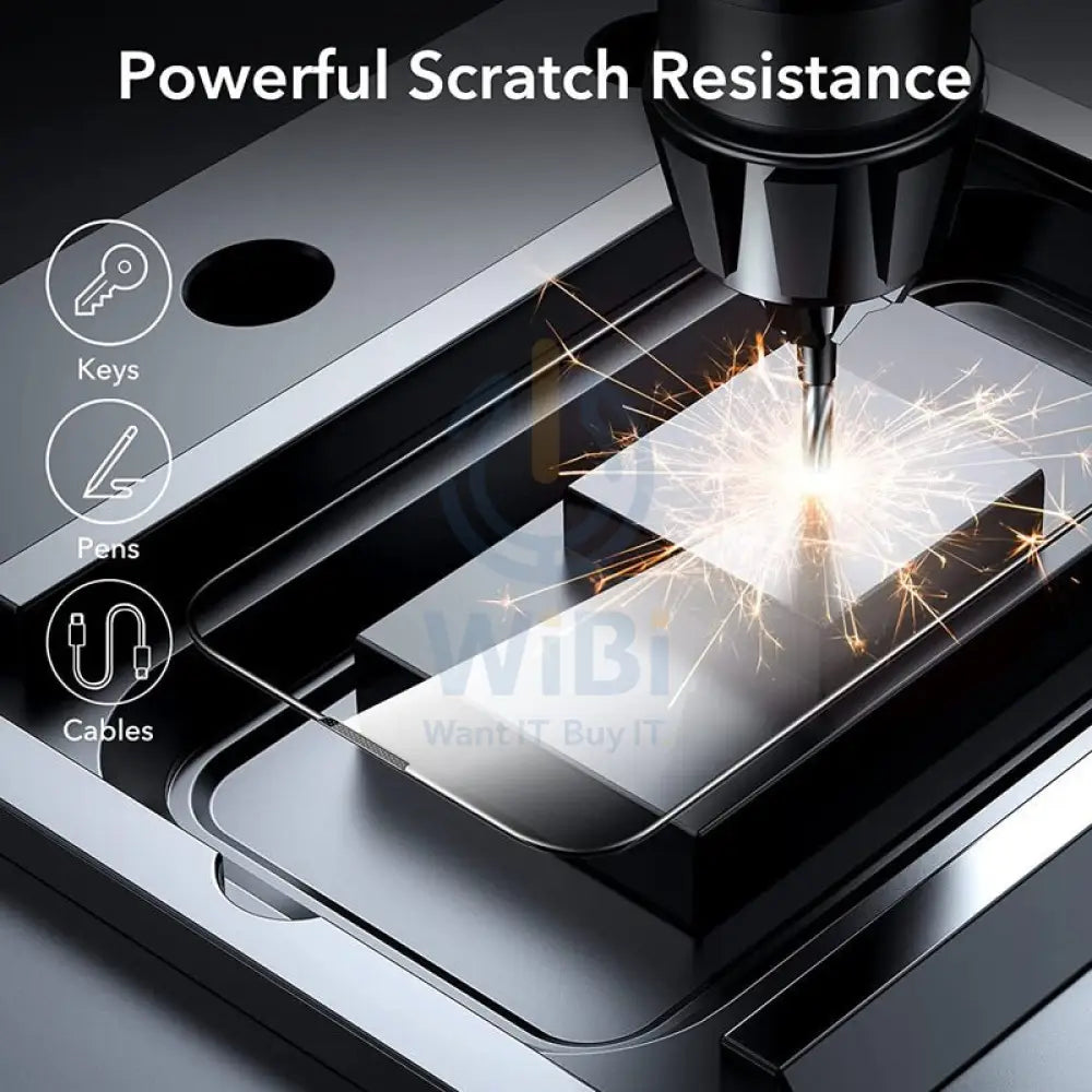 ESR Armorite edge to edge Tempered Glass Screen Protector - Apple iPhone 14 pro - Pack of 2 Accessories > Mobiles &