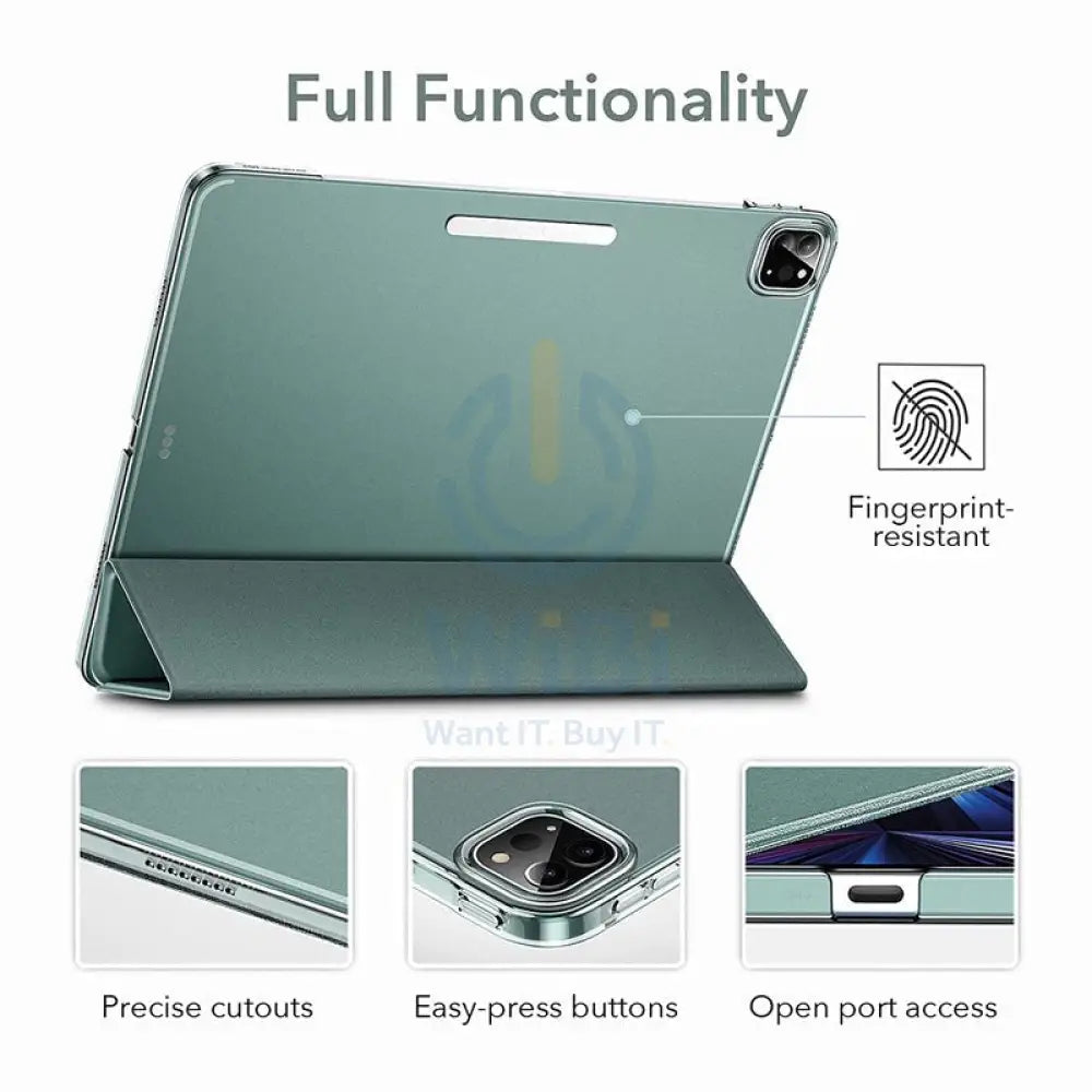 ESR Ascend Trifold Case - Apple iPad Pro 11 Gen 4/3/2/1 (2018-2022) / Forest Green Accessories > Mobiles & Tablets >