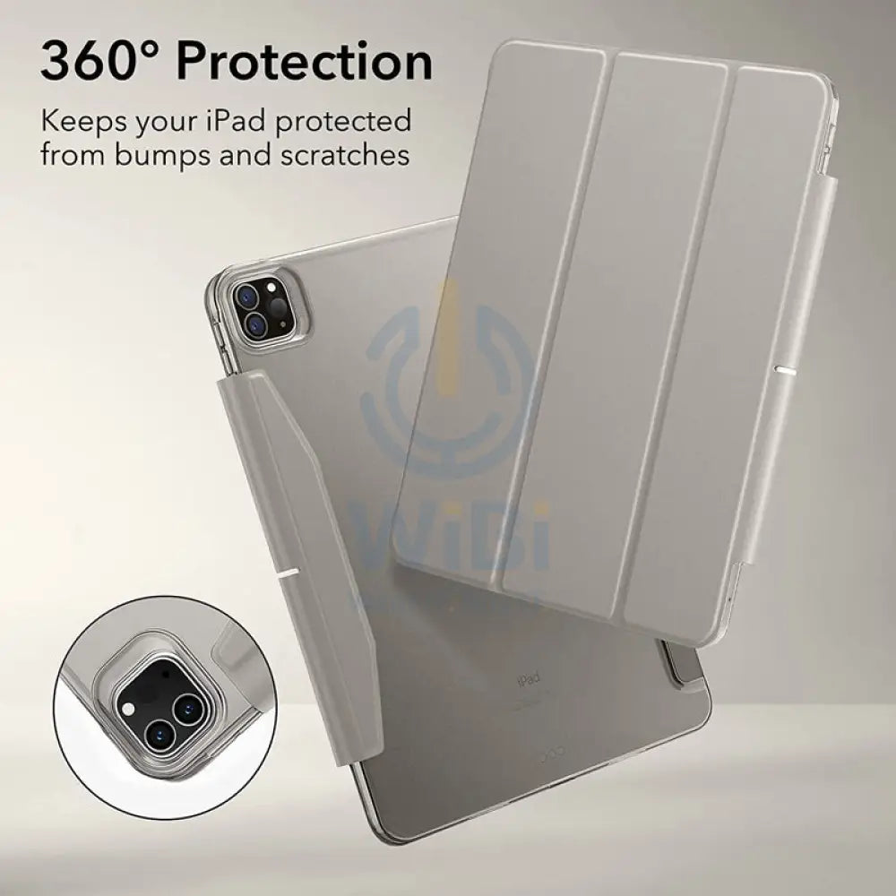 ESR Ascend Trifold Case - Apple iPad Pro 11 Gen 4/3/2/1 (2018-2022) / Silver Gray Accessories > Mobiles & Tablets >