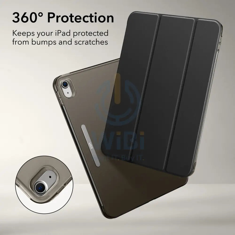 ESR Ascend Trifold Case For iPad 10.9 2022 (10th Gen) With Kick-Stand - Jelly Black Accessories > Mobiles & Tablets >