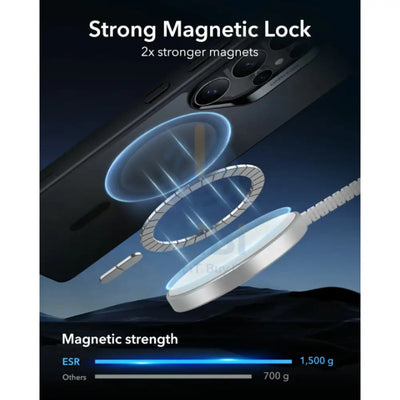 ESR Classic Hybrid Case (HaloLock) - Samsung Galaxy S25 Ultra / Clear Black Accessories > Mobiles & Tablets > Mobiles >