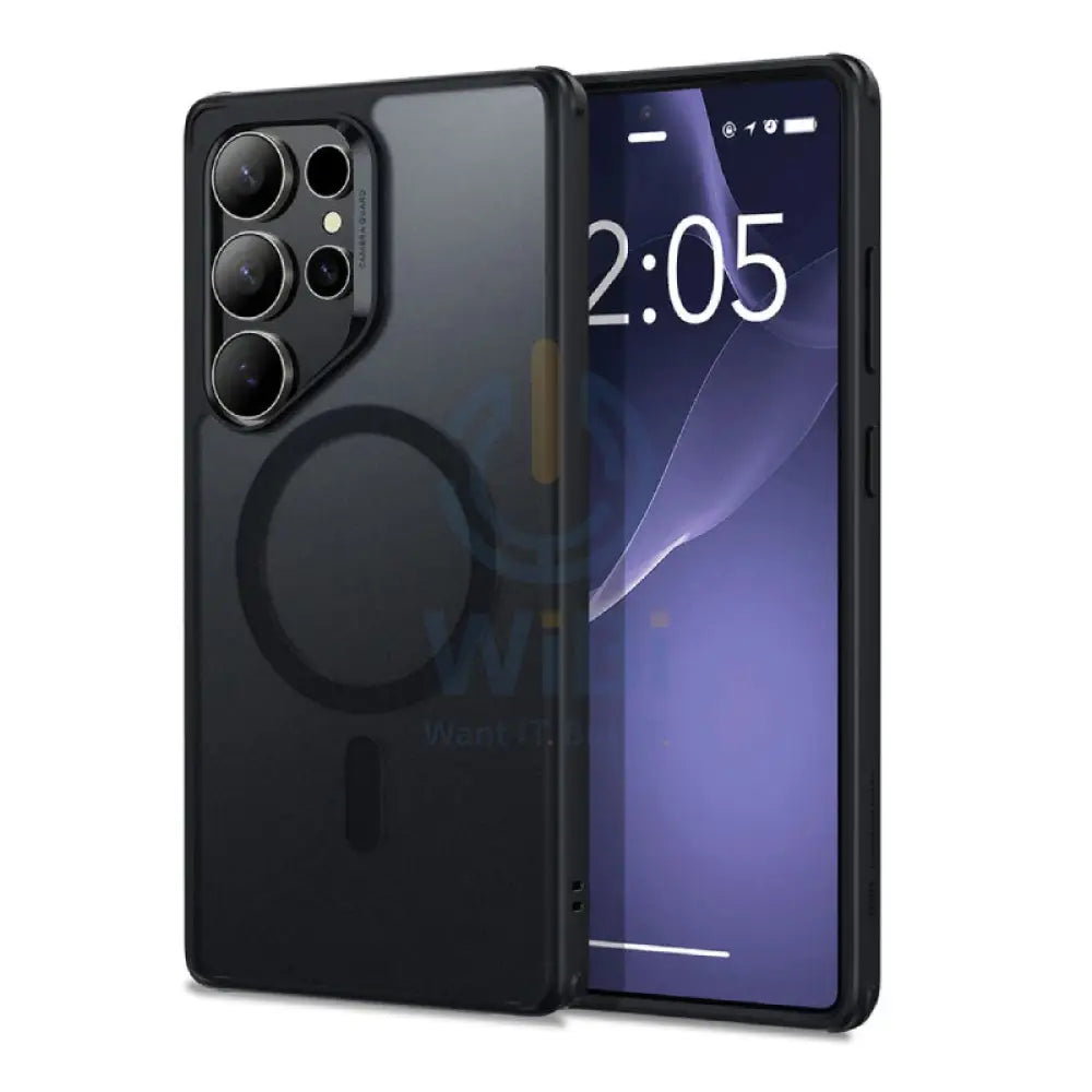 ESR Classic Hybrid Case (HaloLock) - Samsung Galaxy S25 Ultra / Frosted Black Accessories > Mobiles & Tablets > Mobiles