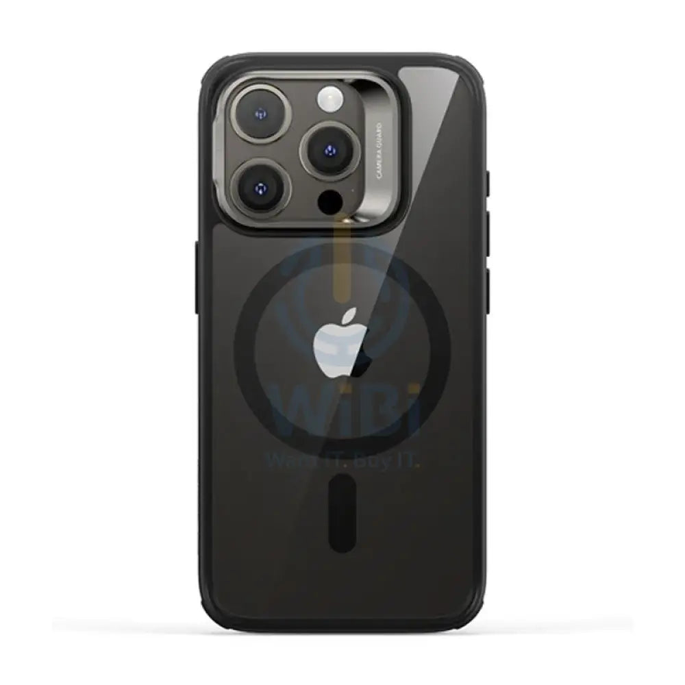ESR Classic Hybrid Case with Stash Stand (HaloLock) - Apple iPhone 15 Pro Max / Clear & Black Accessories > Mobiles &