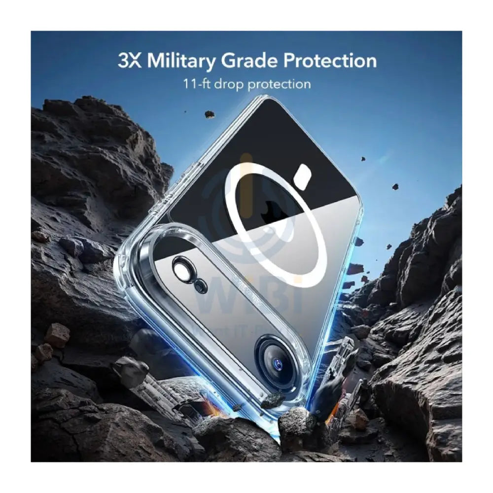 ESR Halolock Classic Hybrid Case with Screen Protection Set For Apple iPhone Air - Clear Accessories > Mobiles &