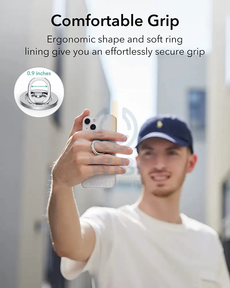 حلقة ESR HaloLock حامل هالو لوك - فضي اكسسوارات > هواتف تابلت > حاملة / حوامل هاتف