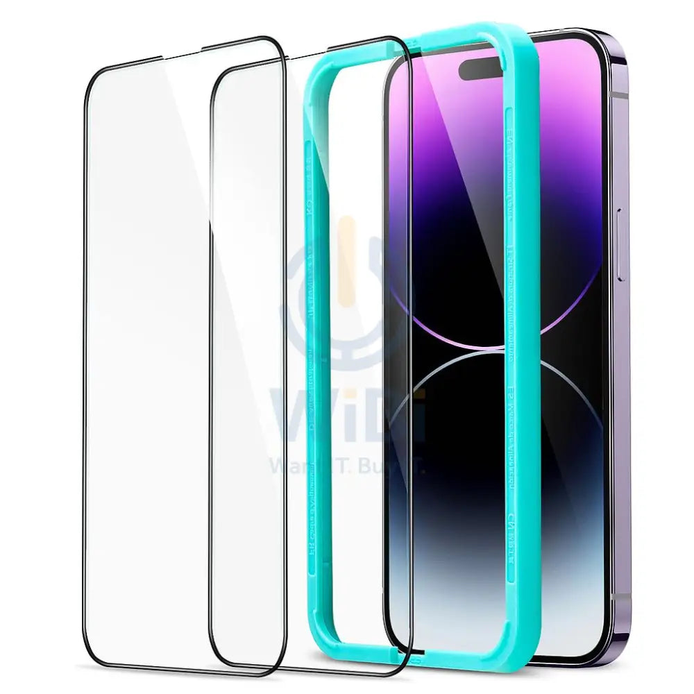 ESR iPhone 14 Pro Max Armorite Tempered edge to edge Glass Screen Protector 2Pack - Clear Accessories > Mobiles &