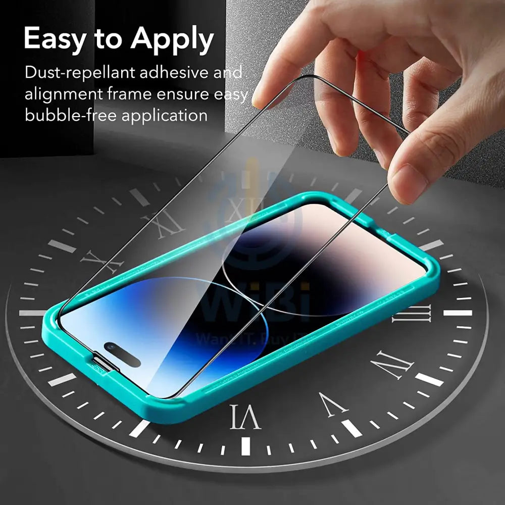 ESR iPhone 14 Pro Max Armorite Tempered edge to edge Glass Screen Protector 2Pack - Clear Accessories > Mobiles &