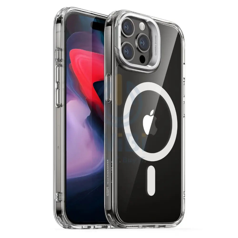 ESR iPhone 15 Pro Max Classic Hybrid Case with Stash Stand (HaloLock) - Clear Accessories > Mobiles & Tablets > Mobiles