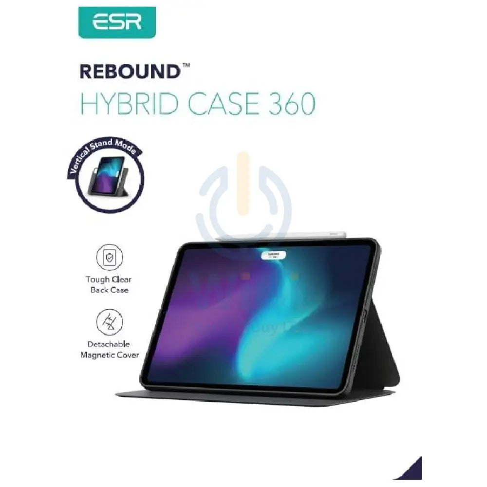 ESR Rebound Hybrid 360 Case - Apple iPad Air 11’’ 2024 / Black Accessories > Mobiles & Tablets > Tablets > Covers &