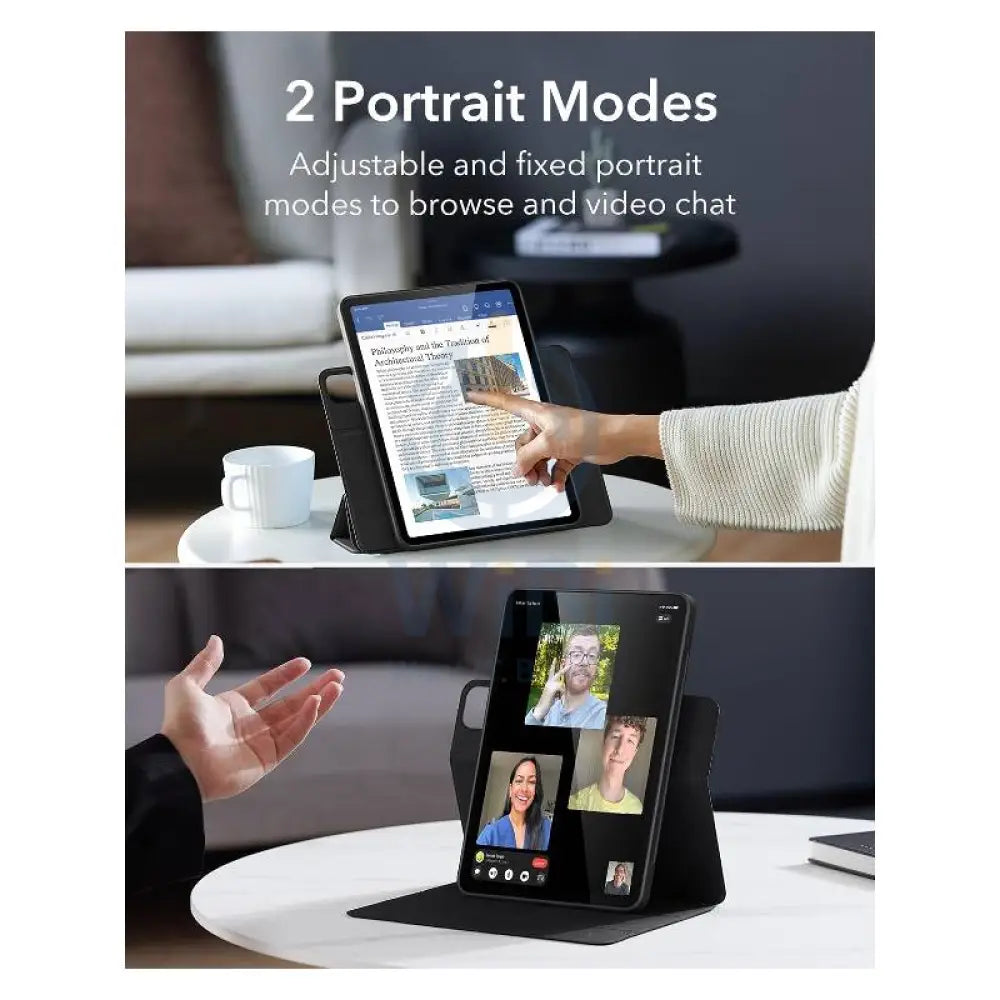 ESR Rebound Hybrid 360 Case - Apple iPad Air 11’’ 2024 / Black Accessories > Mobiles & Tablets > Tablets > Covers &