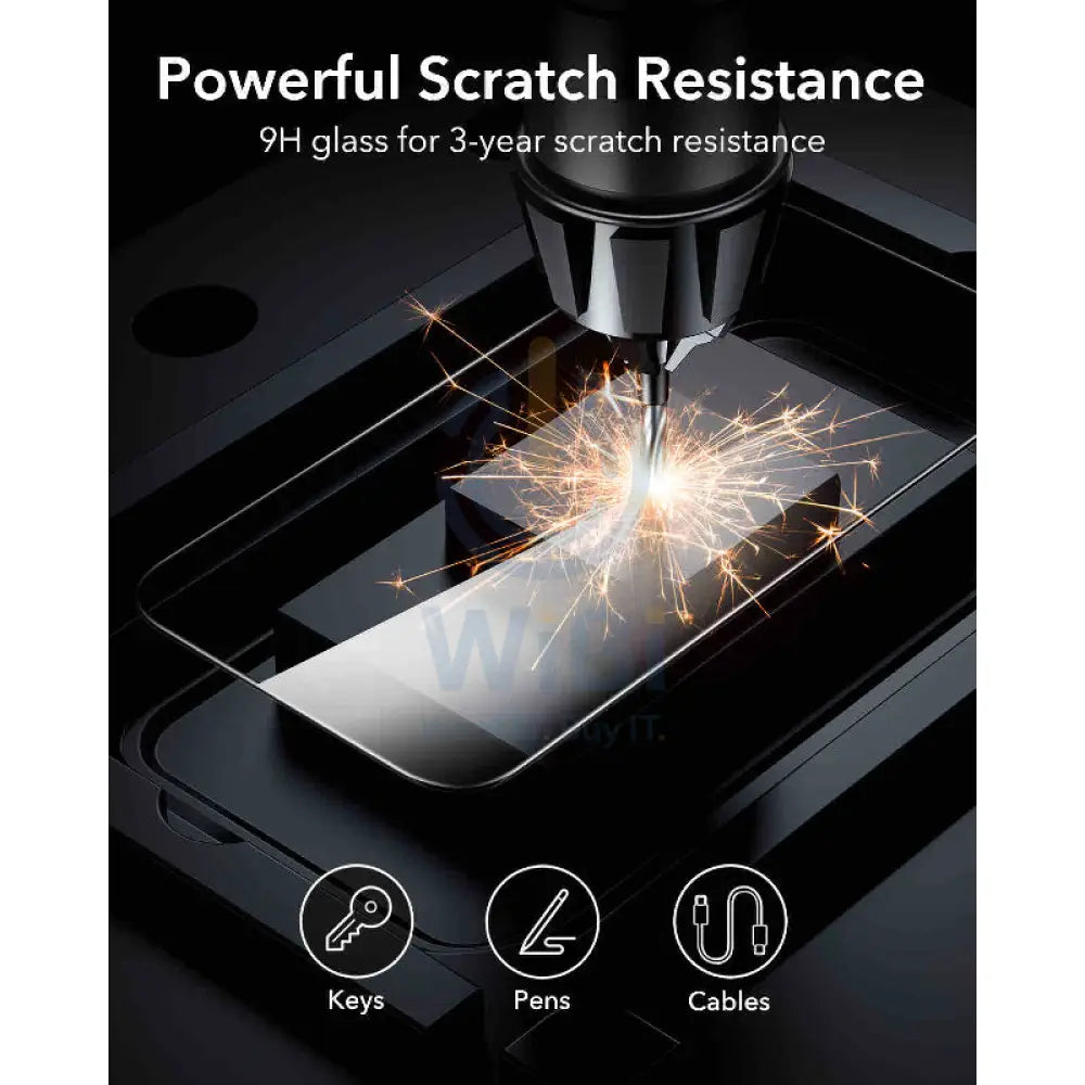 ESR Tempered-Glass Screen Protector - Apple iPhone 16 Plus + ESR Camera Lens Protector - Apple iPhone 16/16 Plus
