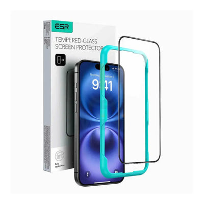ESR Tempered-Glass Screen Protector - Apple iPhone 16 Plus + ESR Camera Lens Protector - Apple iPhone 16/16 Plus