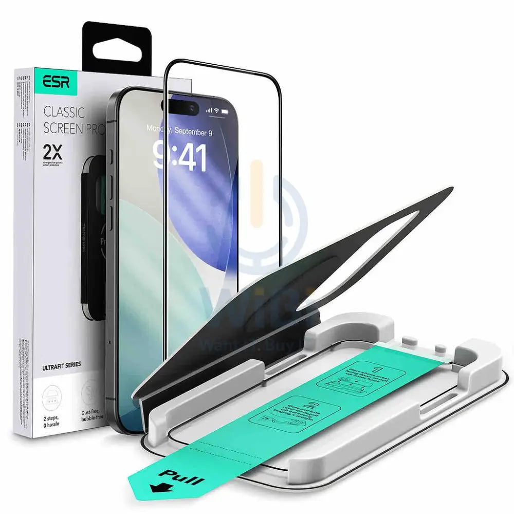 ESR Tempered-Glass Screen Protector Compatible with iPhone 17 Pro Max Accessories > Mobiles & Tablets > Mobiles >