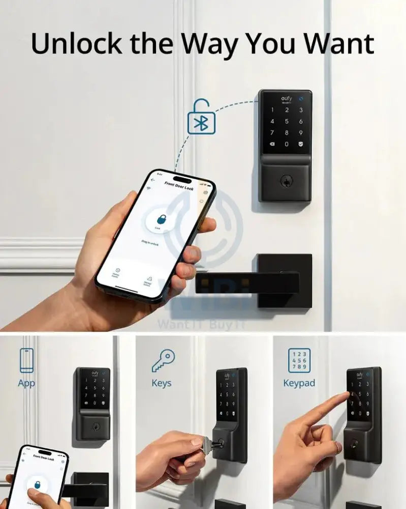 Eufy Smart Lock Wi-Fi - Black Accessories > Smart Devices > Offer Zone