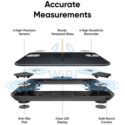 Eufy Smart Scale A1 - Bluetooth / Black Accessories > Smart Devices > Smart Scale