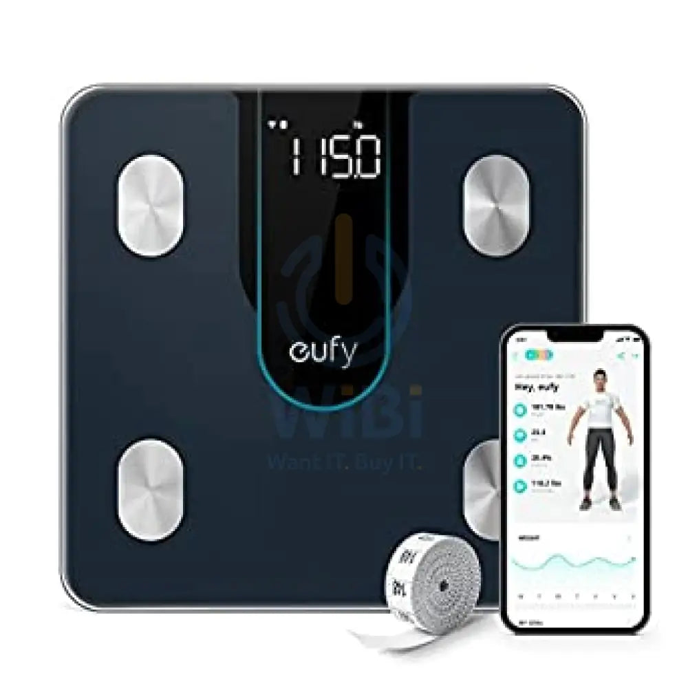Eufy Smart Scale P2 Digital Bathroom Scale With Wi-Fi - Black Accessories > Smart Devices