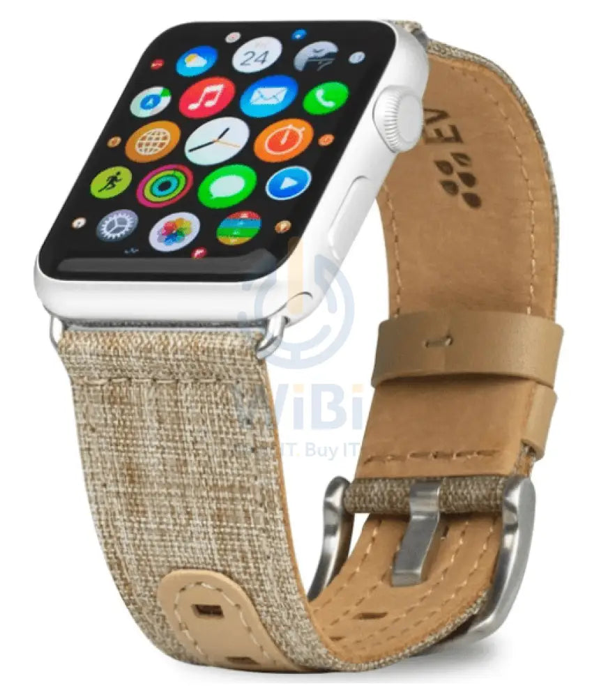 Evutec Apple Watch Band 41/40/38mm Northill - Tweed/Tan Accessories > Smart Watches > Straps