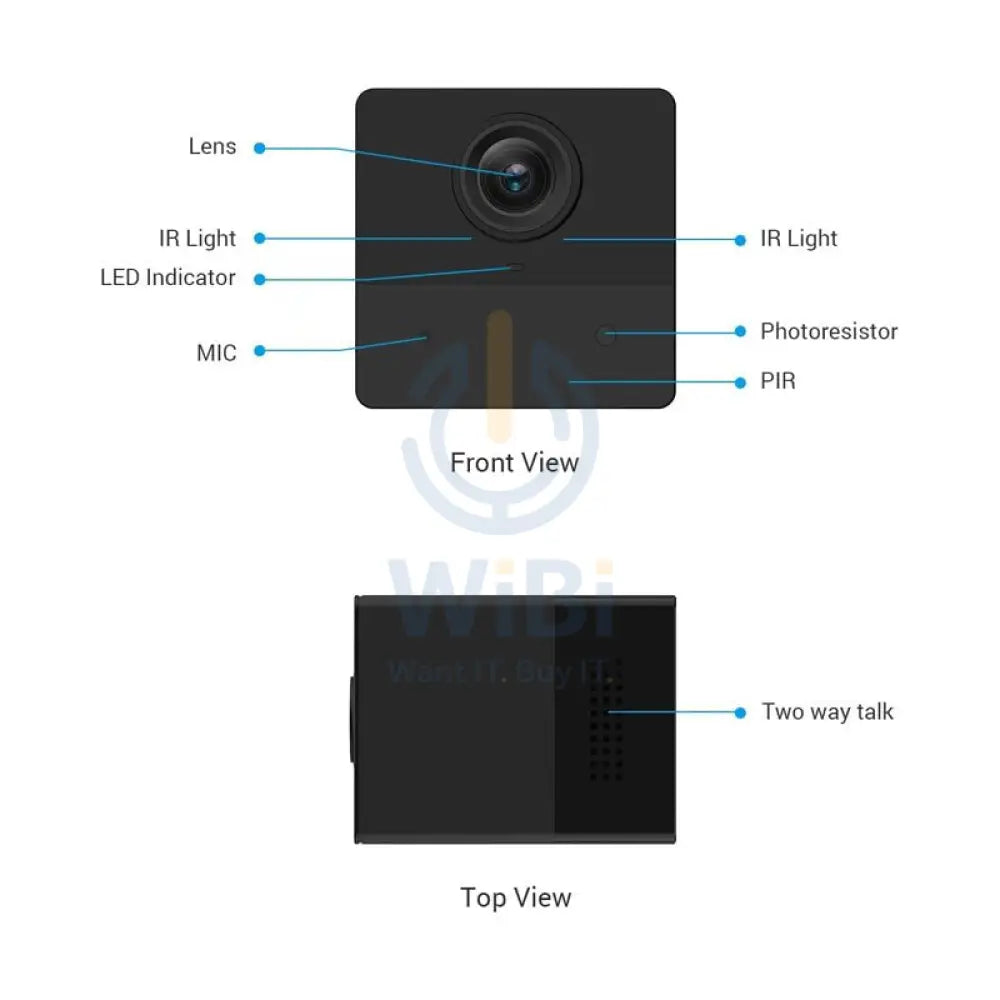 EZVIZ BC2 Wi-Fi Indoor Camera - 3D DNR / H.265 / Black
