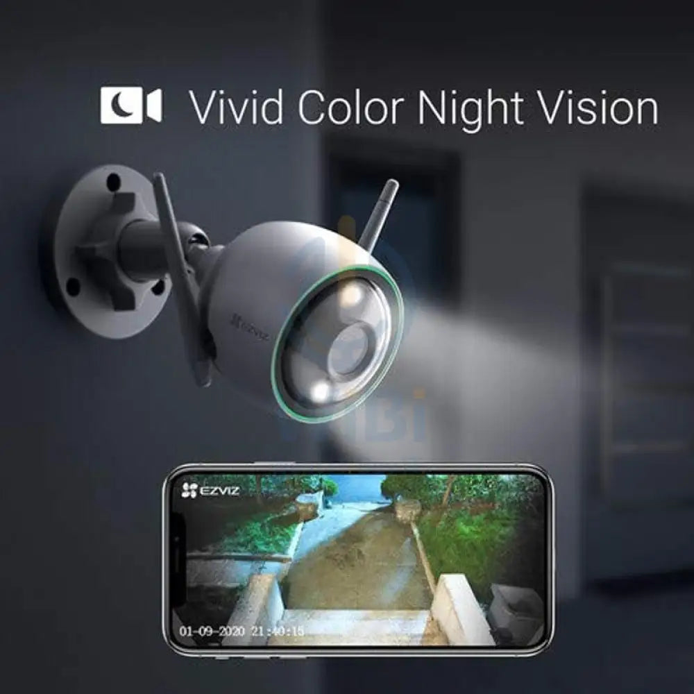 EZVIZ C3N Outdoor Smart Wi-Fi Camera - 1920 × 1080 / H.265 / White Cameras > Security Cameras