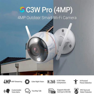 EZVIZ C3W Smart Home Camera - 4MP / H.265 / White