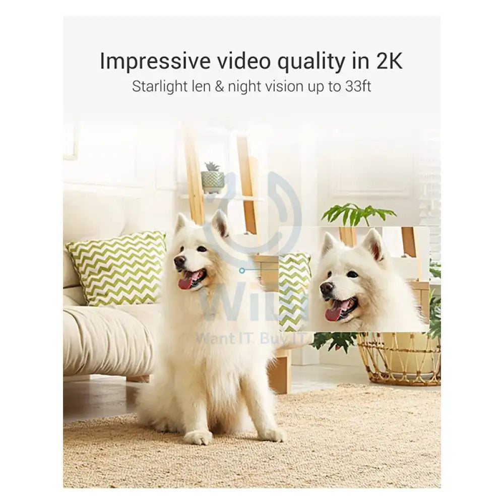 EZVIZ C6 Indoor Wi-Fi Camera - 1440p / H.265 / 10 m / White