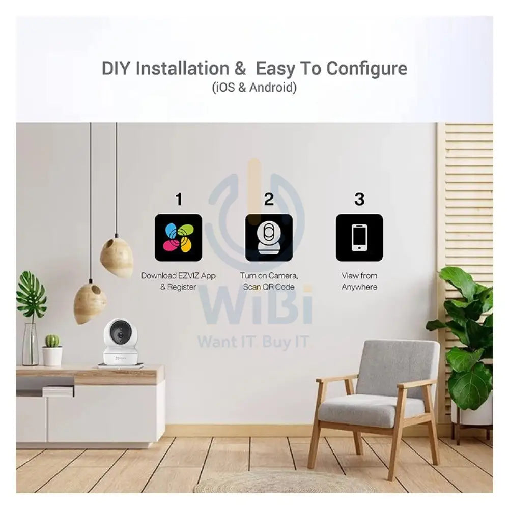 EZVIZ C6N Indoor Wi-Fi Camera - 1080p / H.264 / White