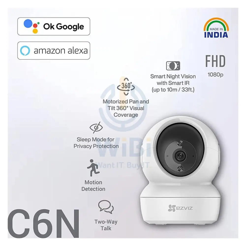 EZVIZ C6N Indoor Wi-Fi Camera - 1080p / H.264 / White